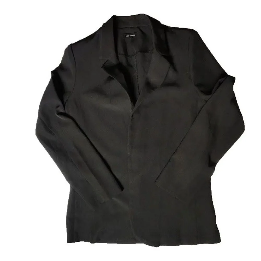 Womens Miss Avenue Black Blazer M Lightweight Polyester Spandex Elastano - Picture 1 of 5